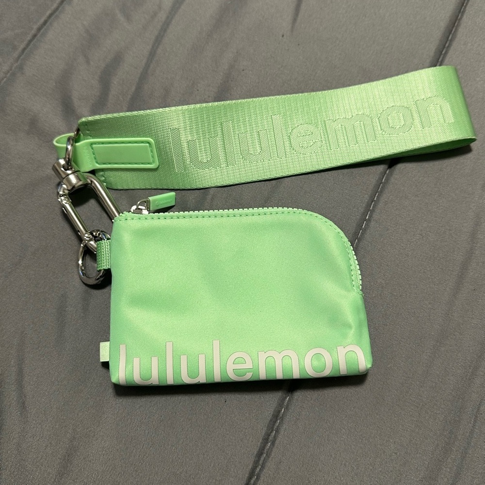 Lululemon Green Mini Pouch with Strap